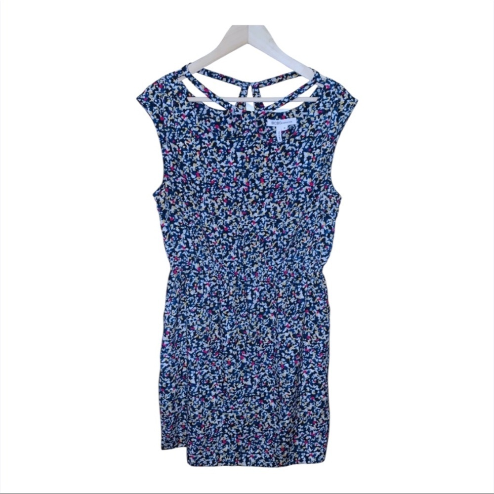 EUC BCBGeneration Blue Multi-Color Mini Dress